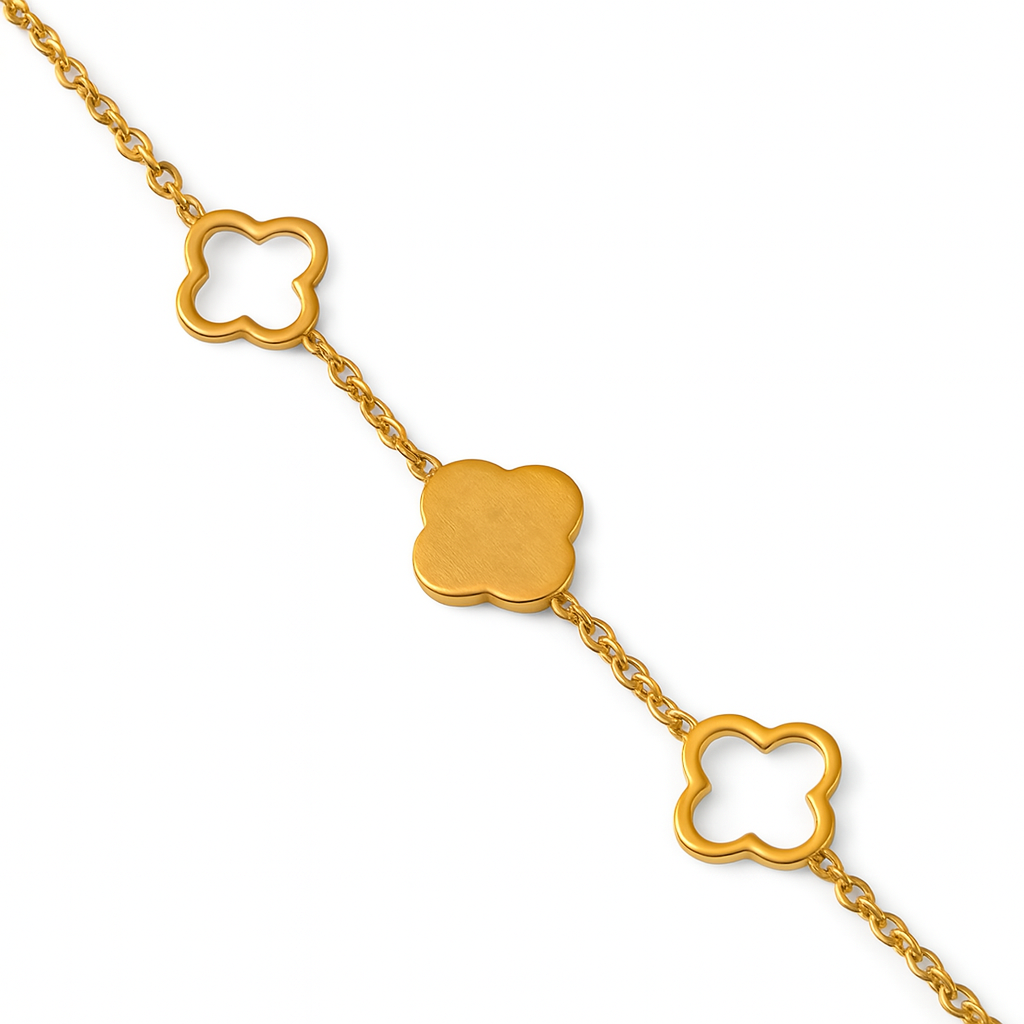 Elexia | Gold (18K) Plated Four-Leaf Clover Pendant Waterproof Necklace
