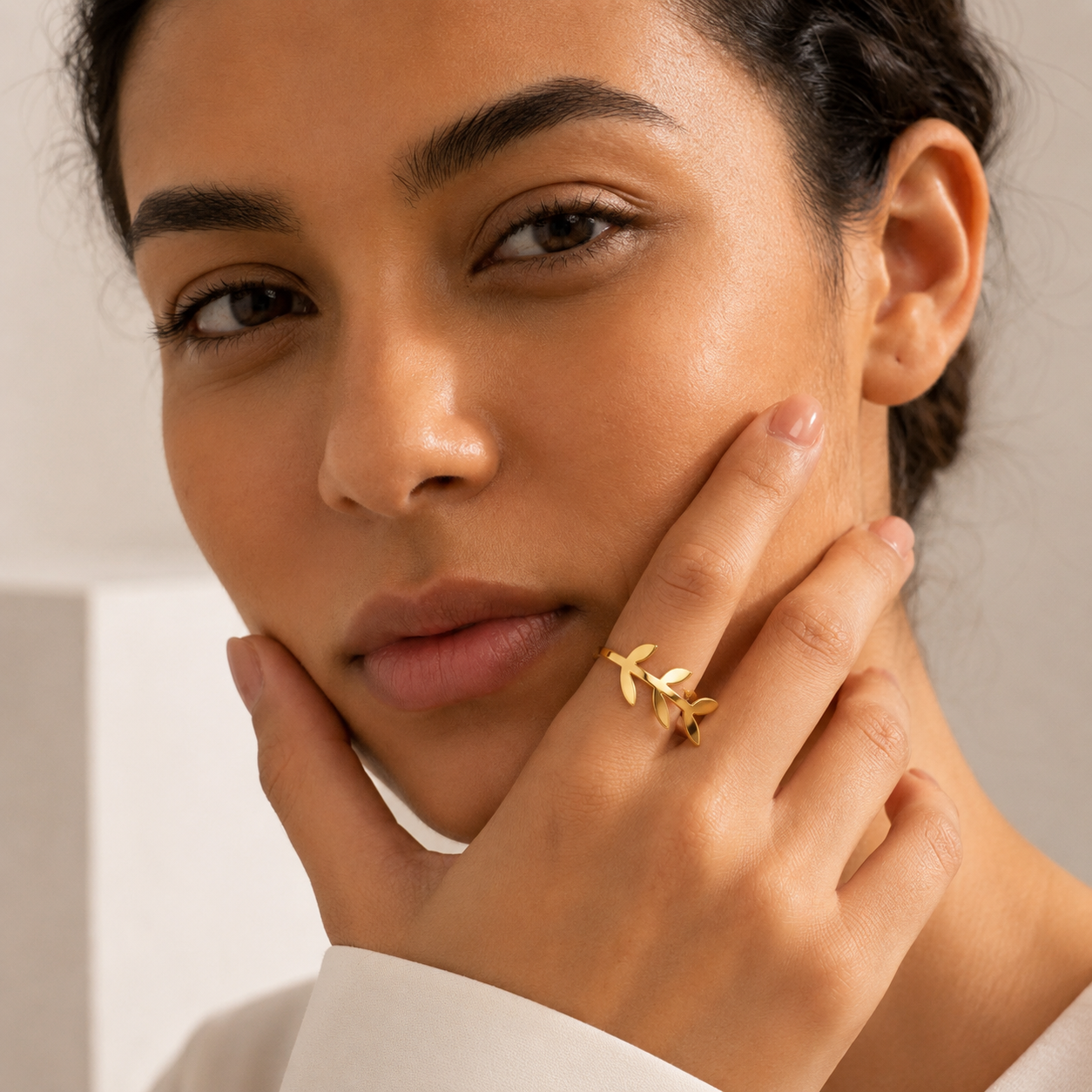 Verdant | Gold Plated Vine Leaf Ring