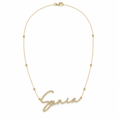 Sonia | Gold Plated Personalised ICY Name Necklace