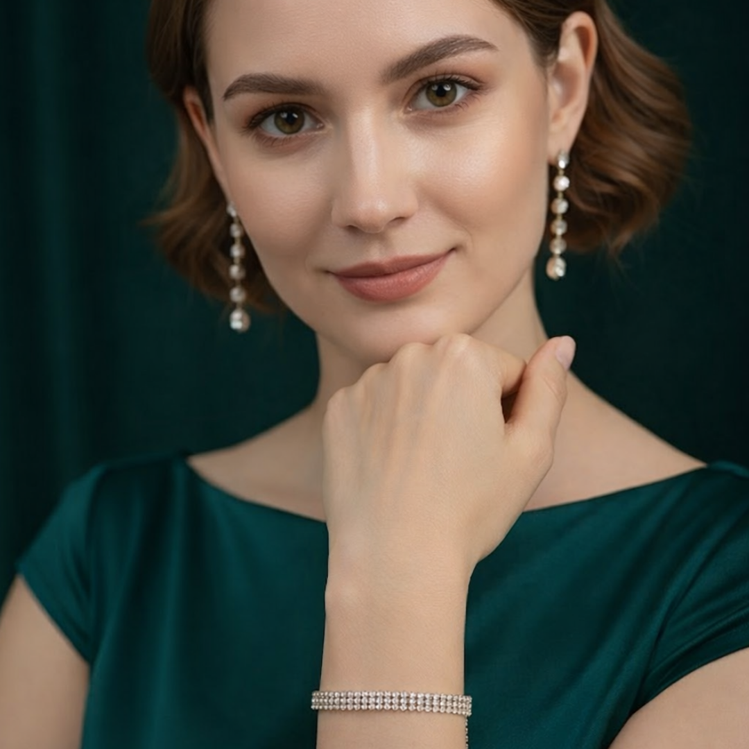 Arianna | Gold Plated Lux Tennis Bracelet