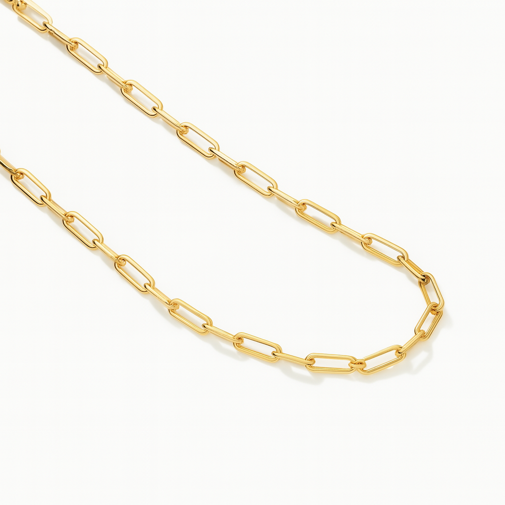 Nova | Gold (18K) Plated Paperclip Style Waterproof Necklace