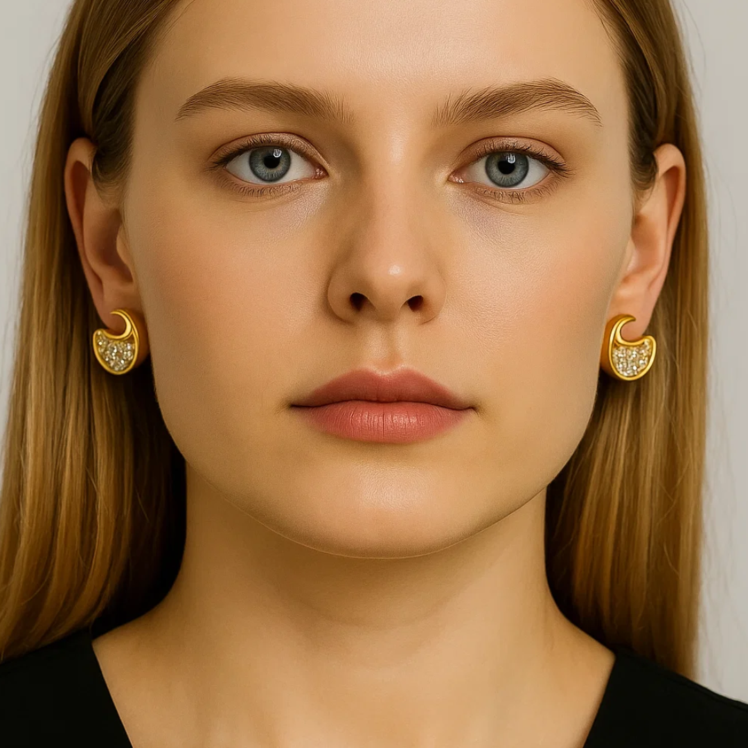Sable | 18K Gold Plated Tear Drop Zircon Waterproof Stud Earrings