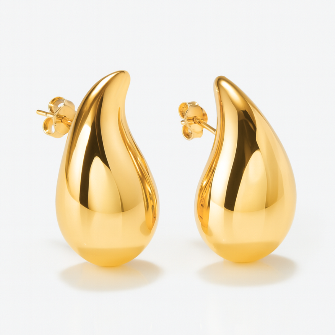 Celeste | 18K Gold Plated Waterdrop Stud Waterproof Earrings