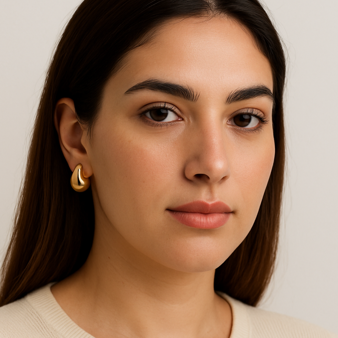Celeste | 18K Gold Plated Waterdrop Stud Waterproof Earrings