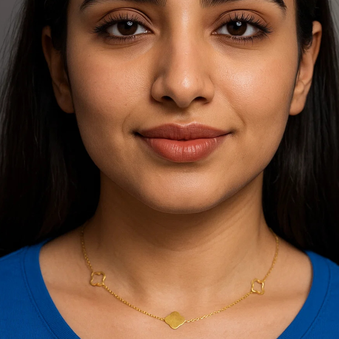 Elexia | Gold (18K) Plated Four-Leaf Clover Pendant Waterproof Necklace