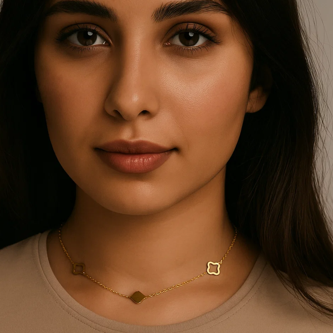 Elexia | Gold (18K) Plated Four-Leaf Clover Pendant Waterproof Necklace