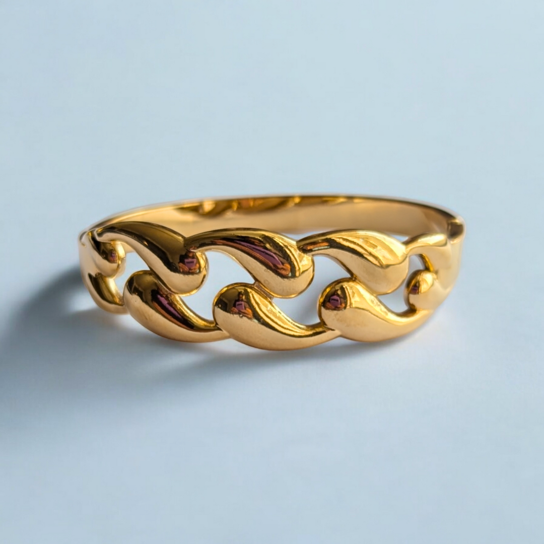 Olivia | Gold-Plated Hollow Waterdrop Cuff Bracelet Bangle