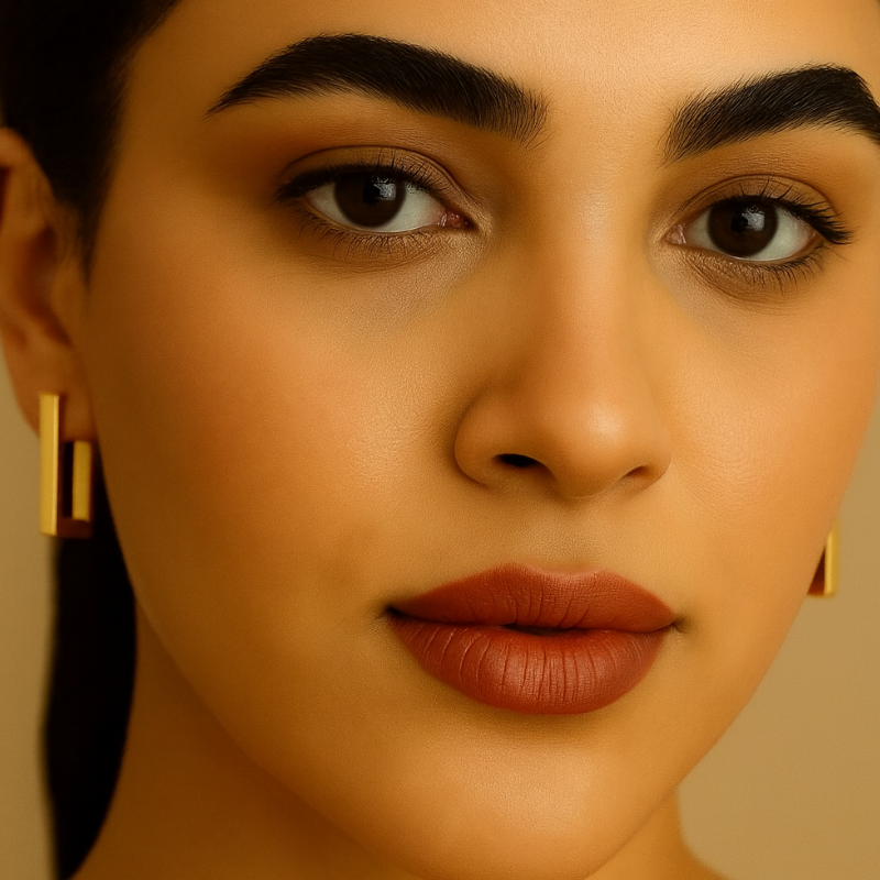 Carol | 18K Gold Plated Square Hoop Waterproof Earrings