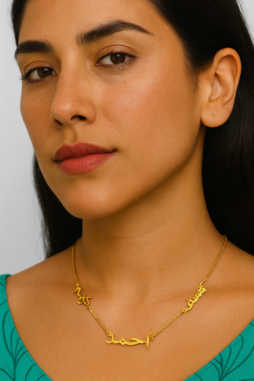 Lana | Multiple Personalised Name Necklace, Custom Name Necklace - 18K Gold Plated Waterproof Necklace