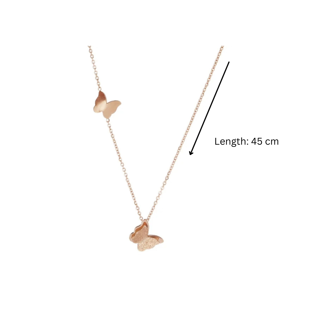 Sasha | 18K Gold Plated Butterfly Charm Waterproof Necklace