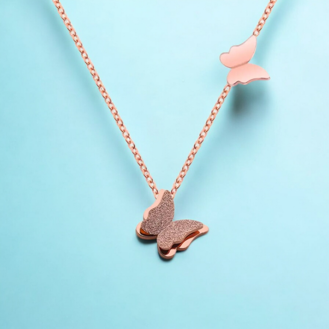 Sasha | 18K Gold Plated Butterfly Charm Waterproof Necklace