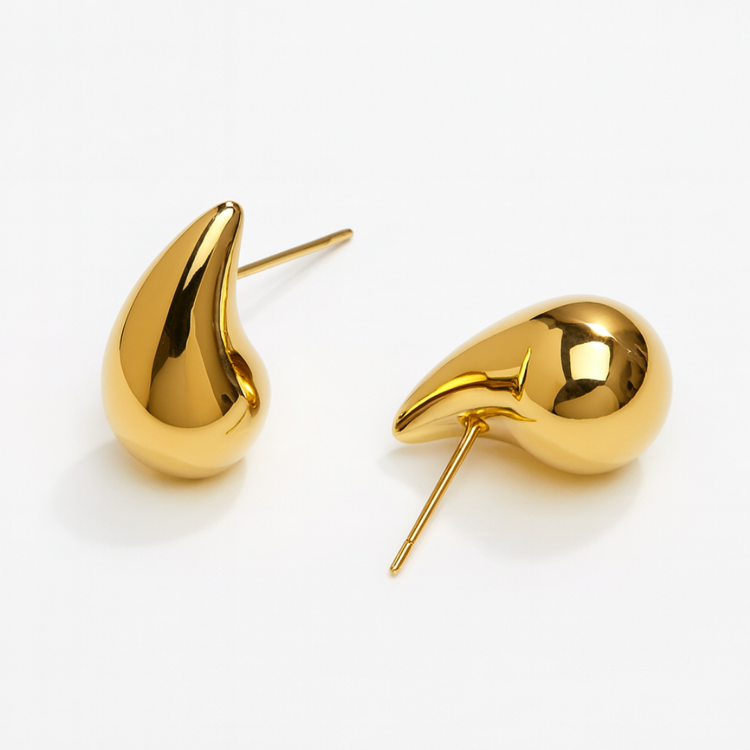 Celeste | 18K Gold Plated Waterdrop Stud Waterproof Earrings