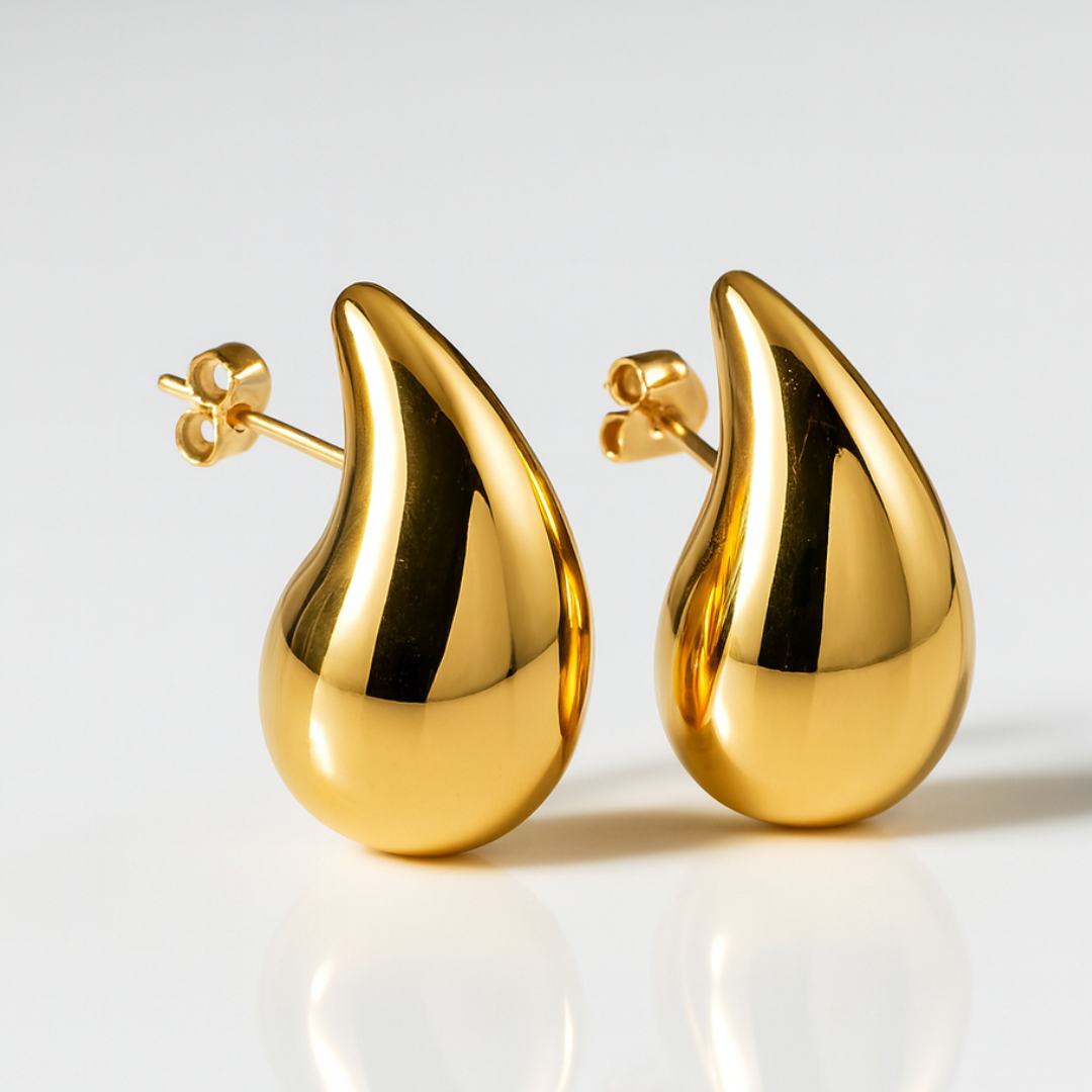 Celeste | 18K Gold Plated Waterdrop Stud Waterproof Earrings