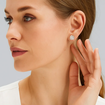 Rya | 18K Gold Plated Classic Tennis Waterproof Stud Earrings