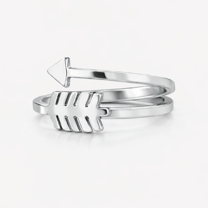 Donna | Gold Plated Arrow Resizable Ring