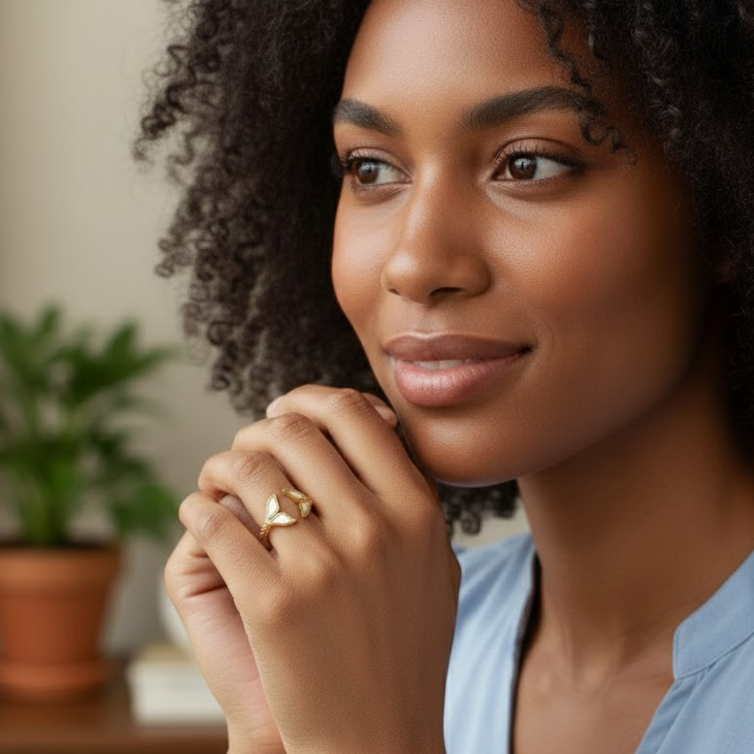 Josie | Gold Plated Fish-Tail Ring