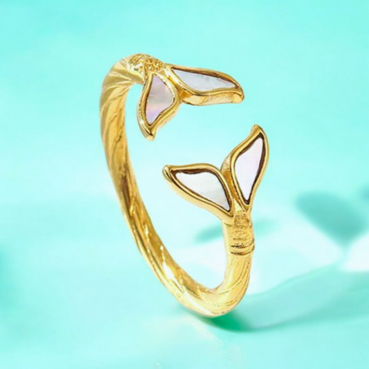 Josie | Gold Plated Fish-Tail Ring