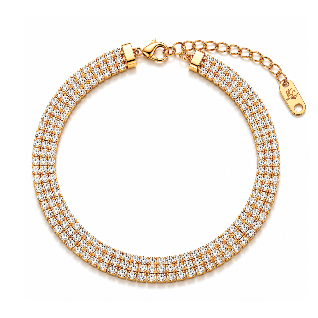 Arianna | Gold Plated Lux Tennis Bracelet