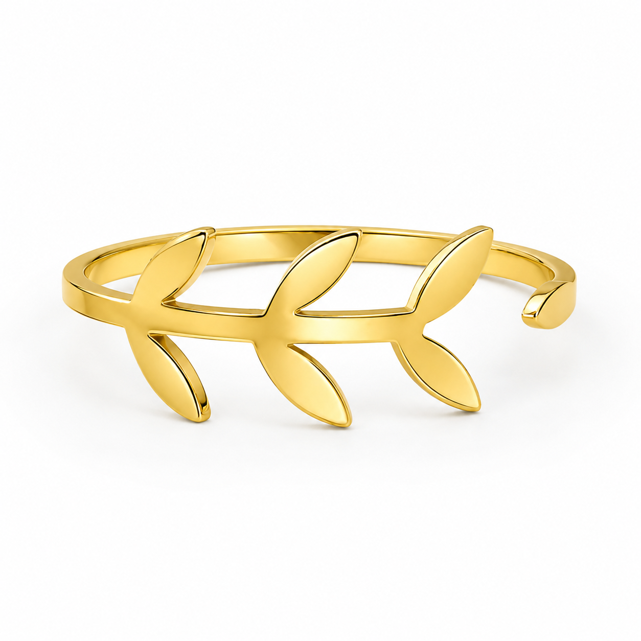 Verdant | Gold Plated Vine Leaf Ring