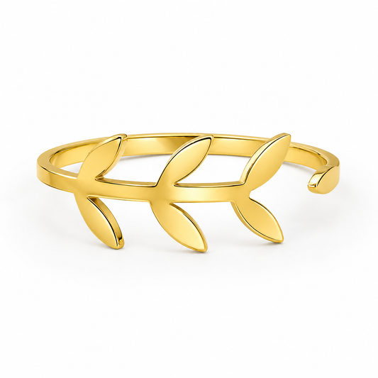 Verdant | Gold Plated Vine Leaf Ring