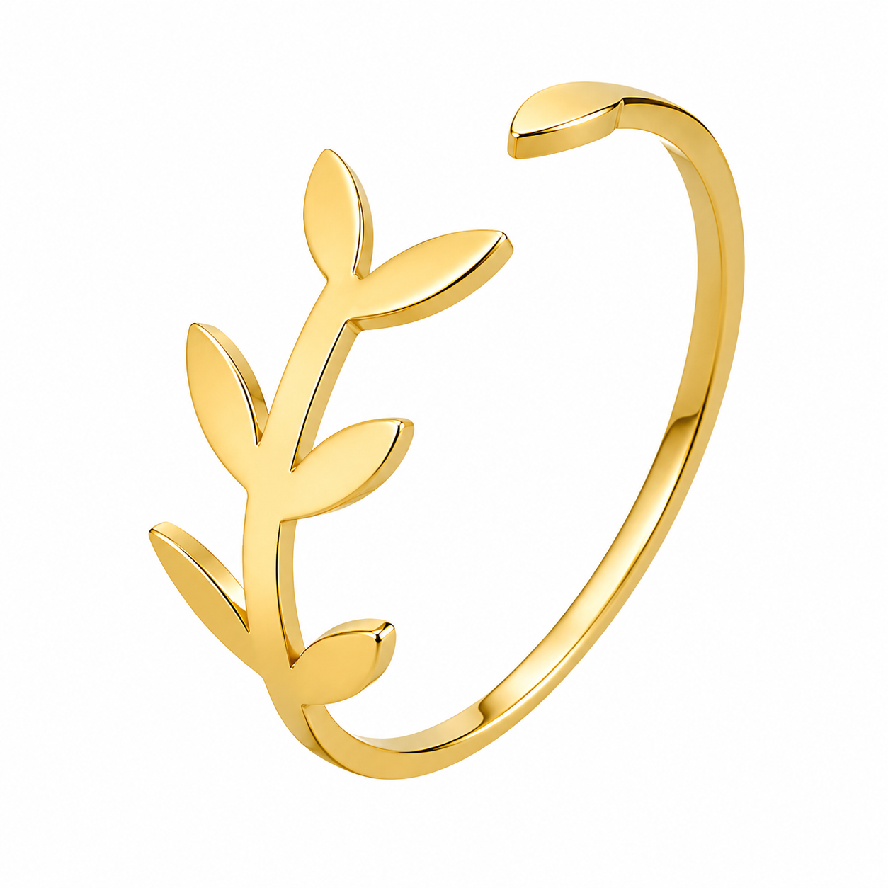 Verdant | Gold Plated Vine Leaf Ring