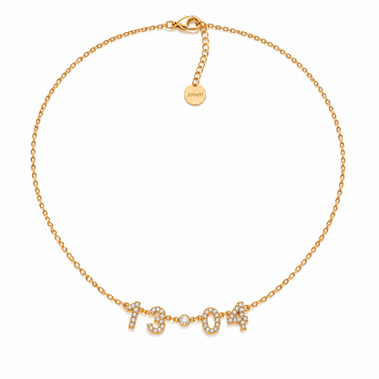 Ariya | Gold Plated ICY Date Necklace
