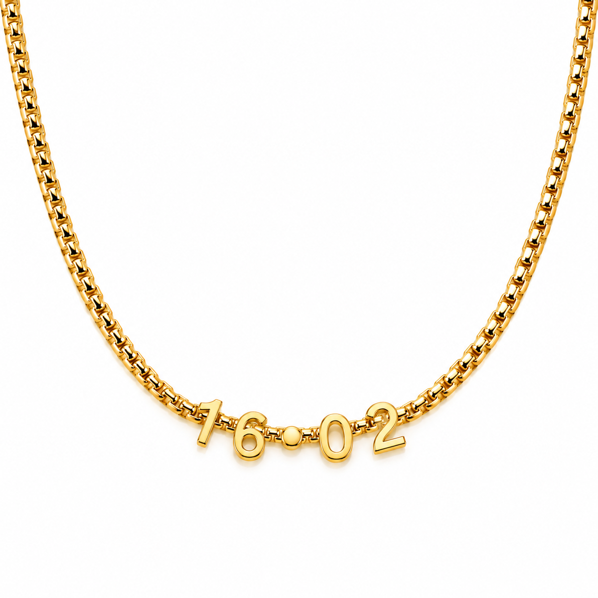 Dilly | Gold Plated Suspended Moments & Dates Necklace