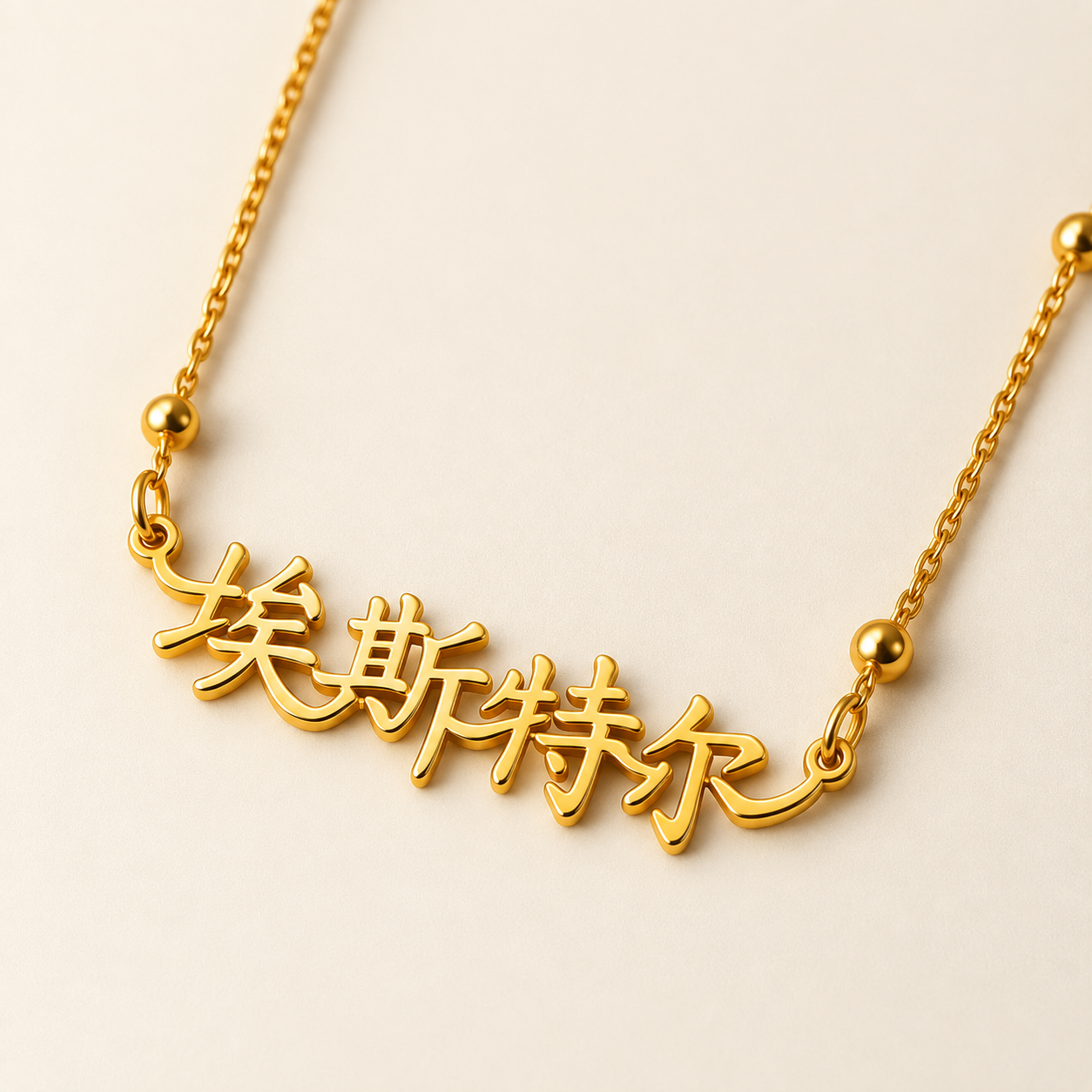 Lixin | Gold Plated Personalised Chinese Name Necklace