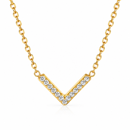 Verona | V-Shaped Illuminated Zircon Necklace