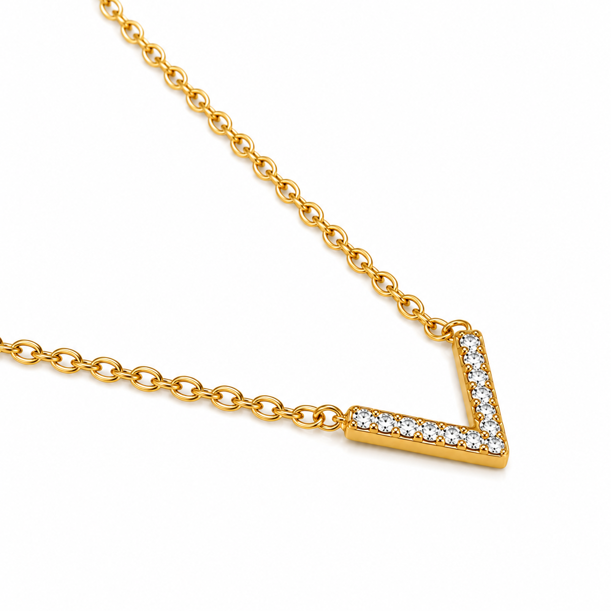 Verona | V-Shaped Illuminated Zircon Necklace
