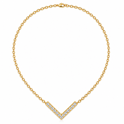 Verona | V-Shaped Illuminated Zircon Necklace