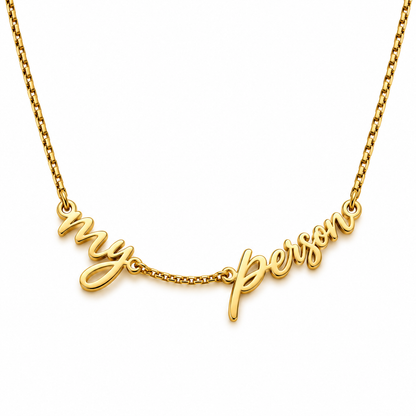 Rexie | Gold Plated Sentiment Necklace