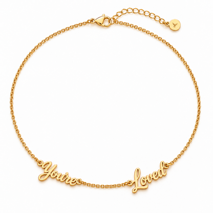 Rexie | Gold Plated Sentiment Necklace