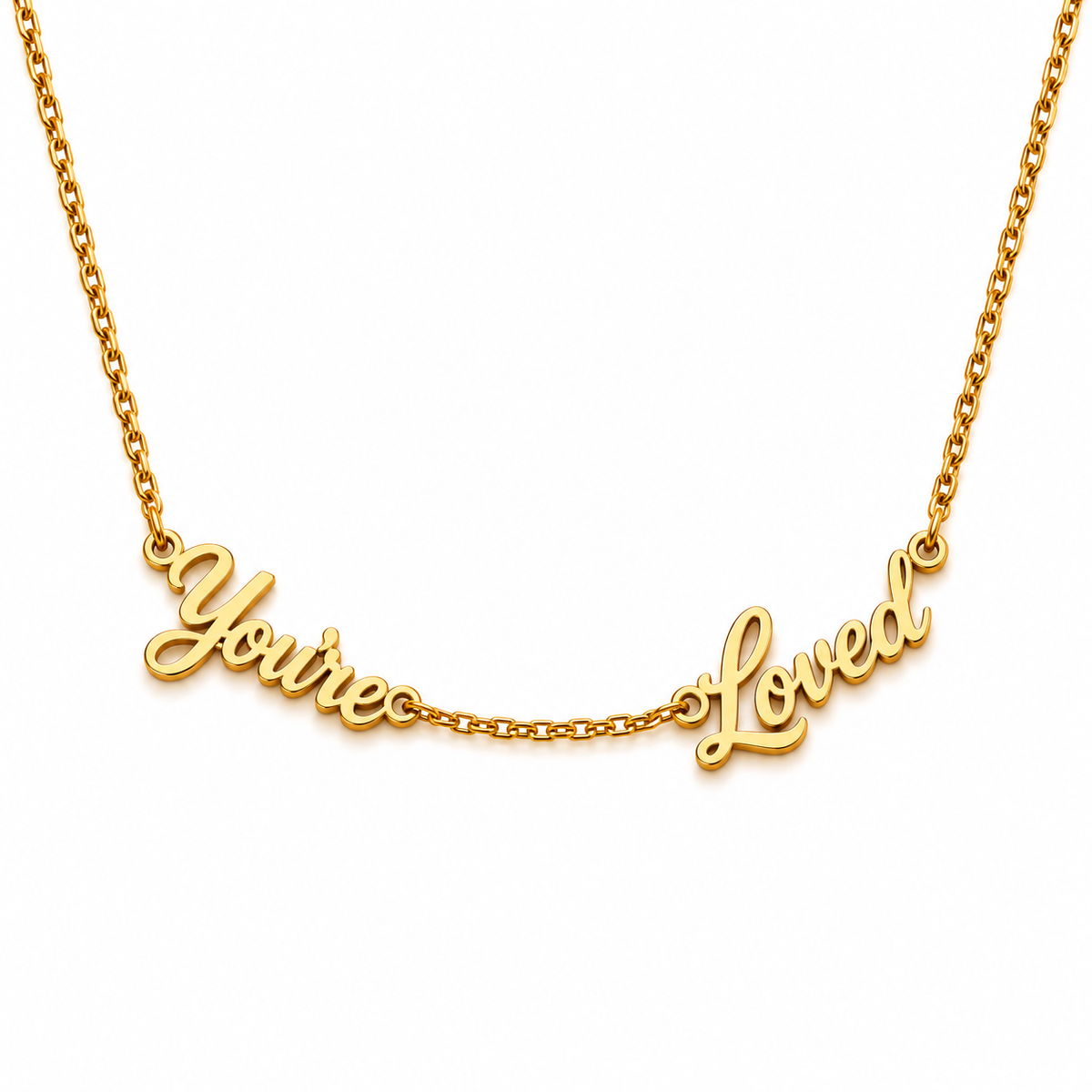 Rexie | Gold Plated Sentiment Necklace