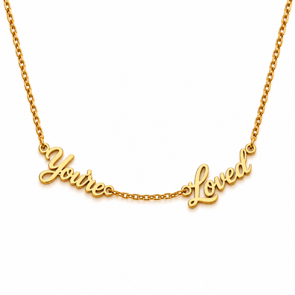 Rexie | Gold Plated Sentiment Necklace