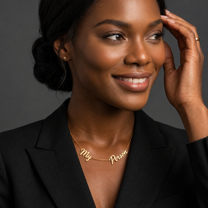 Rexie | Gold Plated Sentiment Necklace