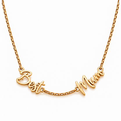 Rexie | Gold Plated Sentiment Necklace