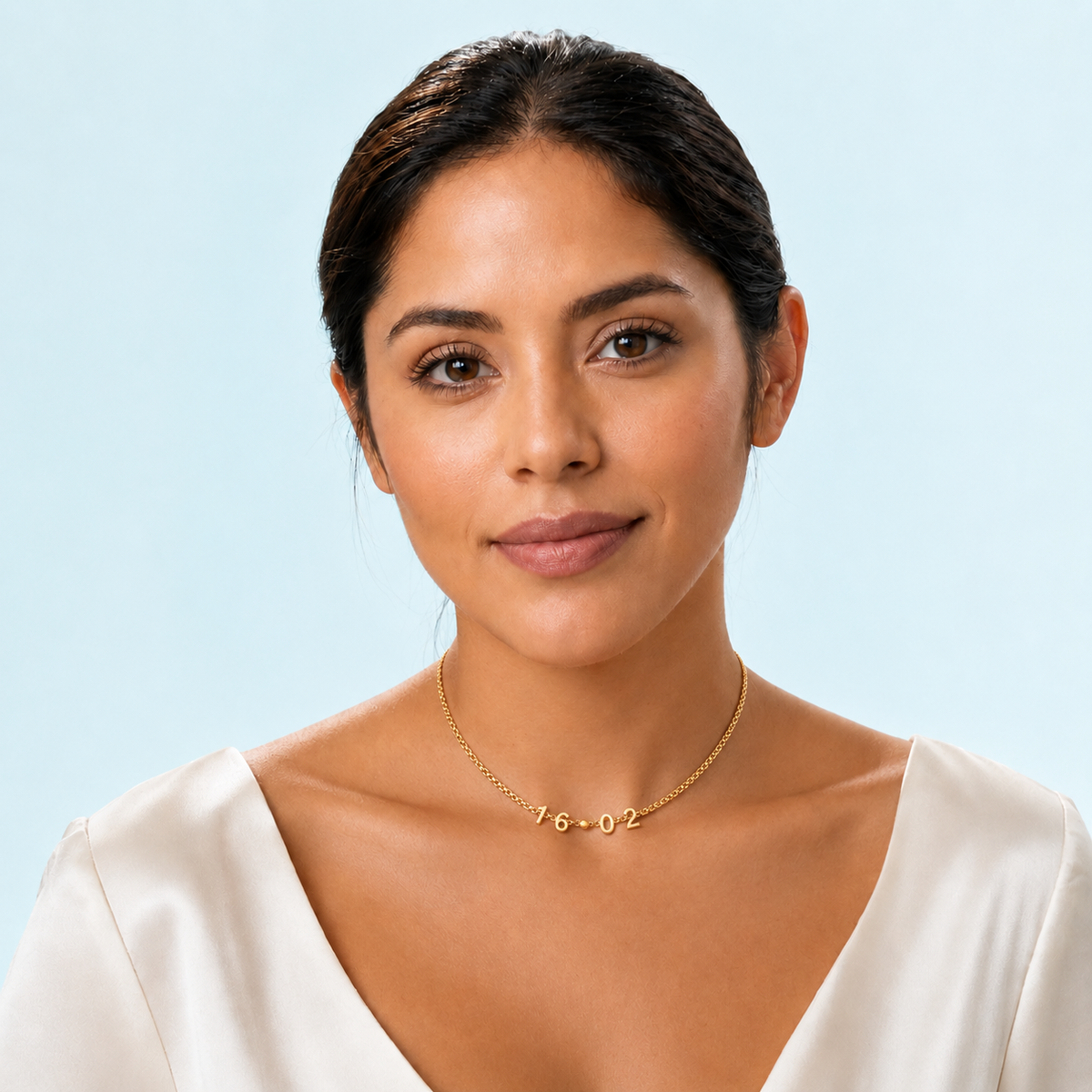 Dilly | Gold Plated Suspended Moments & Dates Necklace