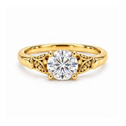 Mimi | Gold Plated Luxe Solitaire Ring