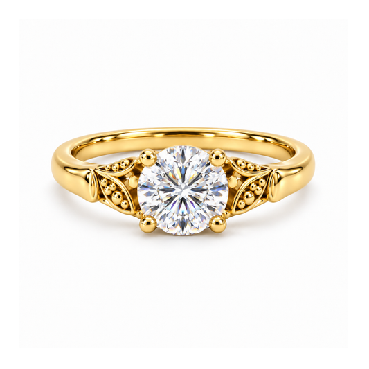 Mimi | Gold Plated Luxe Solitaire Ring