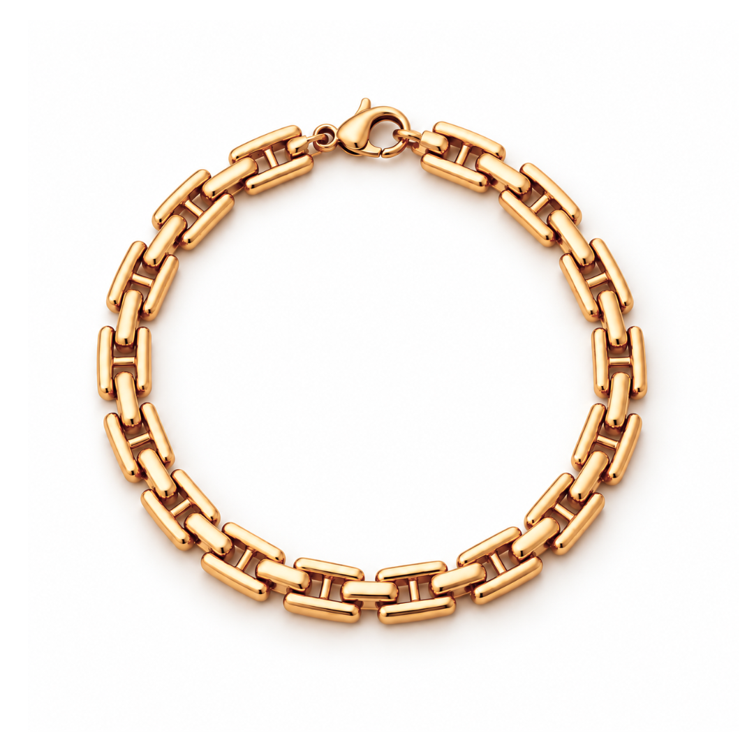 Kiana | Gold Plated Cuban Link Style Bracelet