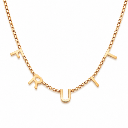 Veronika | Gold Plated Suspended Personalised Name Necklace