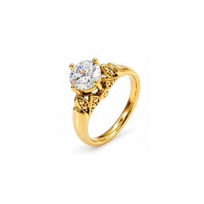 Mimi | Gold Plated Luxe Solitaire Ring