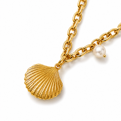 Lumera | Gold Plated Pearl Charm Necklace