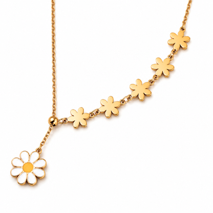 Daisy | Gold Plated Fiorella Drop Necklace