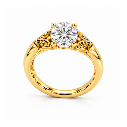 Mimi | Gold Plated Luxe Solitaire Ring