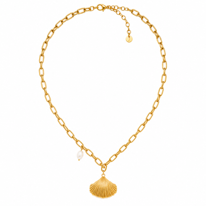 Lumera | Gold Plated Pearl Charm Necklace