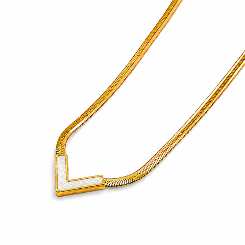 Aura | Gold Plated Hera Chevron Necklace