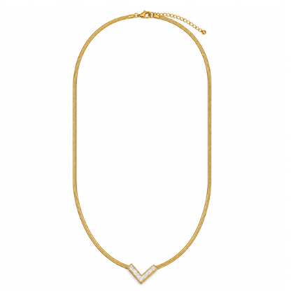 Aura | Gold Plated Hera Chevron Necklace