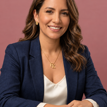 Ivana | Gold Plated Double Initial Necklace